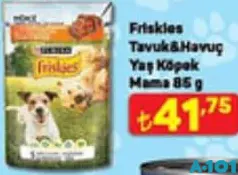 FRİSKİES TAVUK&HAVUÇ YAŞ KÖPEK MAMASI 85 G